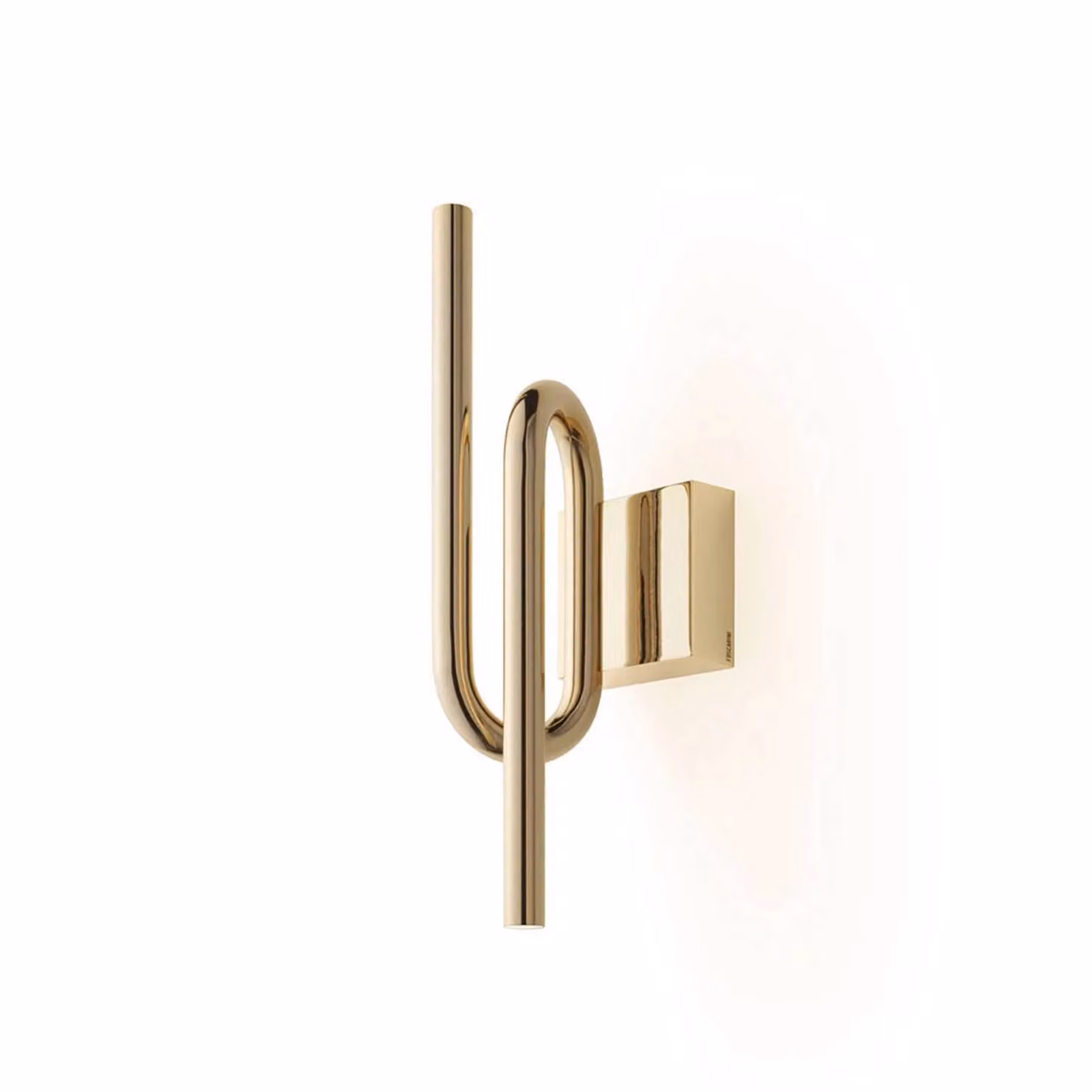 Foscarini Applique da parete di design Tobia, Ottone / Oro, Soggiorno / Sala da pranzo, Metallo, Design, Applique