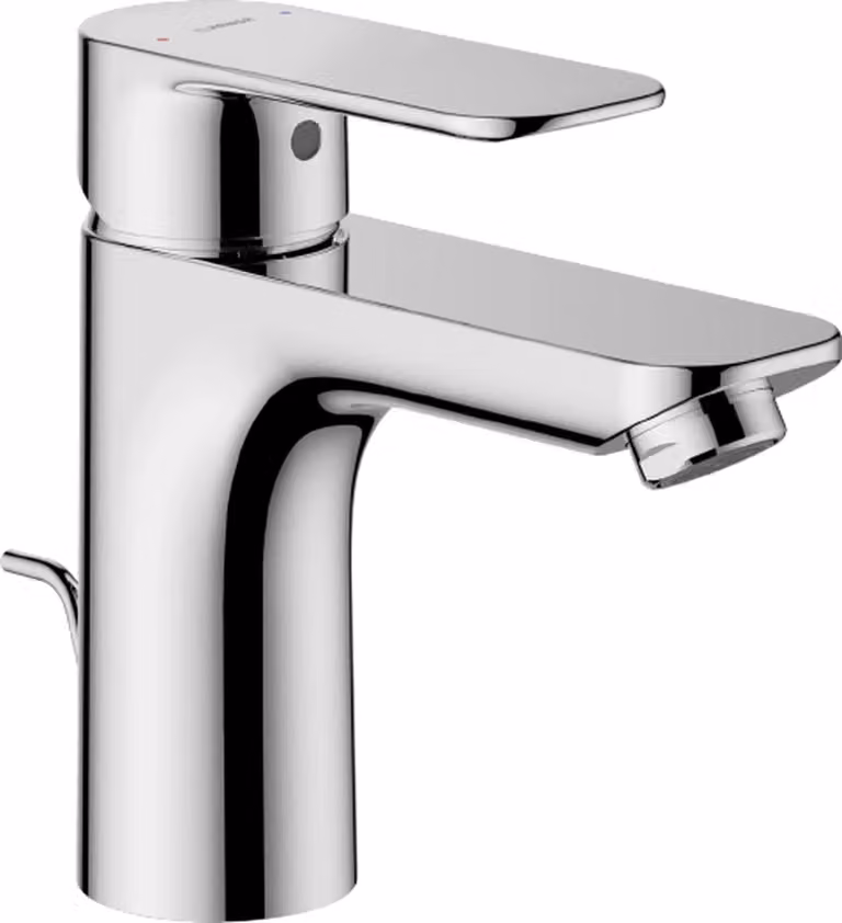 Miscelatore lavabo Hansa, HANSABASIC XL, 5550, set di scarico con tirante, metallo, sporgenza 112 mm, DN15, cromato, 1 pz.