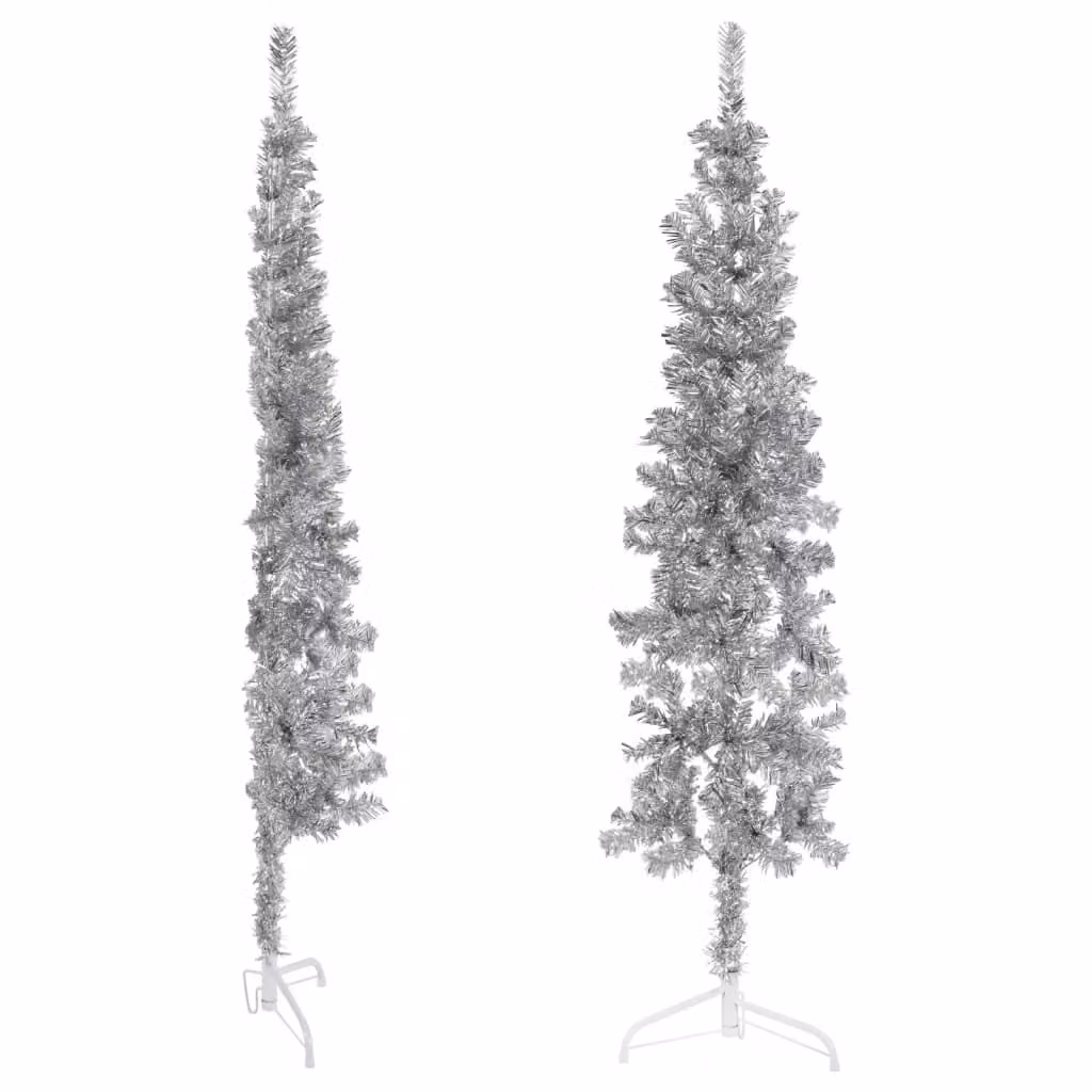Maison Exclusive - Support artificiale per albero di Natale, design elegante, color argento, altezza 180 cm