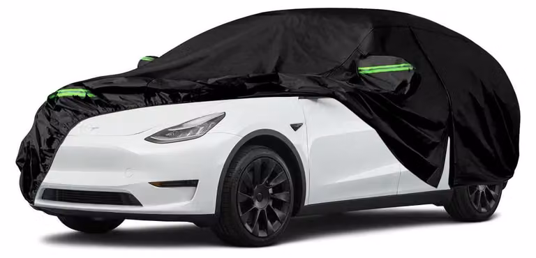 Copertura impermeabile per auto, adatta a Tesla Model Y dal 2020 al 2025, traspirante, colore nero