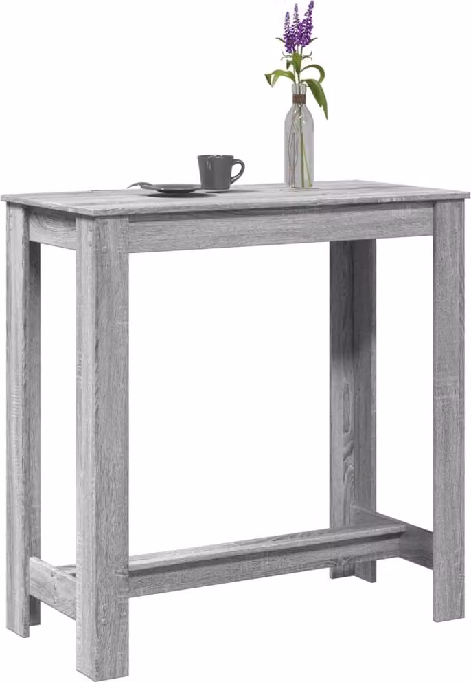 Maison Exclusive - Tavolo da bar grigio Sonoma 102x50x103,5 cm Materiale ligneo