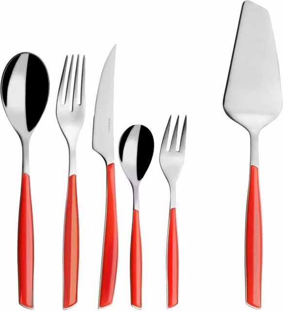 GLAMOUR, Posate Set 31 Pz, Scatola Gallery, Casa Bugatti Colore: Rosso