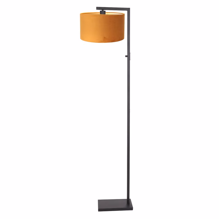 Lampada da terra - nero - Stang - metallo tessile - lampada d'atmosfera - E27 - 8221ZW - Steinhauer