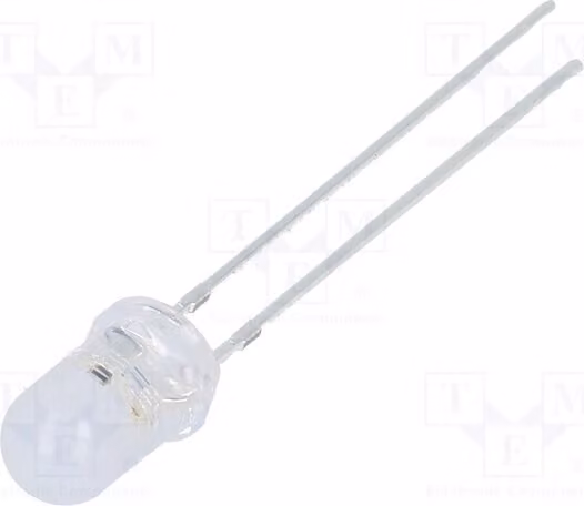 2 LED, 2180-3000 mcd, lente diffusiva a 100°, 20 mA, 3-5 V, 5 mm, colore giallo, frequenza 1,8 Hz, modello OSY5MS51A5A. Specifiche
