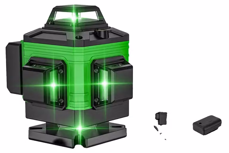 Livella laser, 16 linee, funzione di autonivelamento, custodia in tessuto