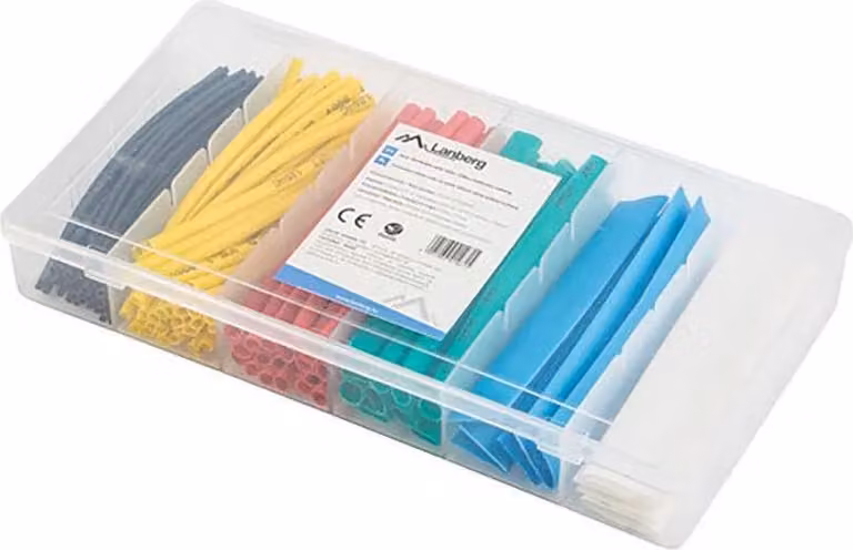 Tubi lanberg termorestringenti 100 pezzi 100mmx1,5 a 13mm multicolore