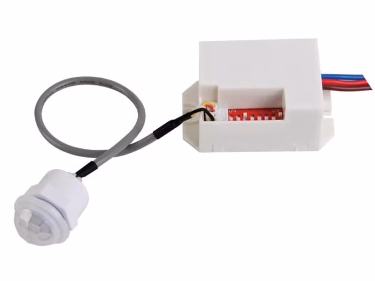 Rilevatore di movimento Mini Pir - Montaggio ad incasso - 230 Vac