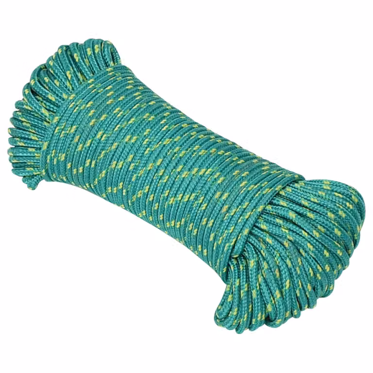 Corda multiuso verde vidaXL in plastica con carico massimo 105 kg, diametro 4 mm, lunghezza 250 m