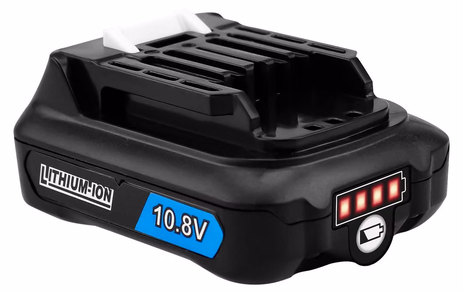 Batteria da 10,8 V, 2,0 Ah, con indicatore LED dello stato di carica
