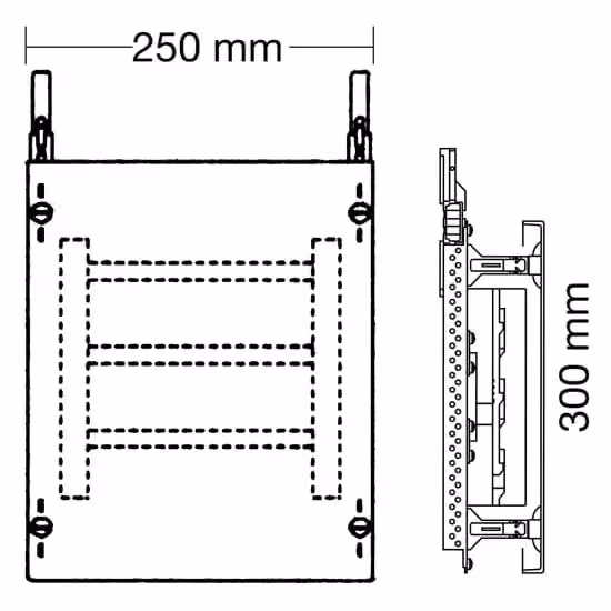 Set combinato Striebel e John ED55A SS-System 2RE / BH000, set combinato 1FB, montato su profilo EDF 2CPX037808R9999