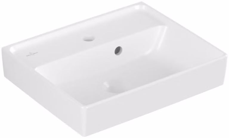 Villeroy & Boch Collaro lave-mains, 1 trou pour robinet, avec trop-plein, non rectifié, 450x370mm, 433445RW, 433445RW