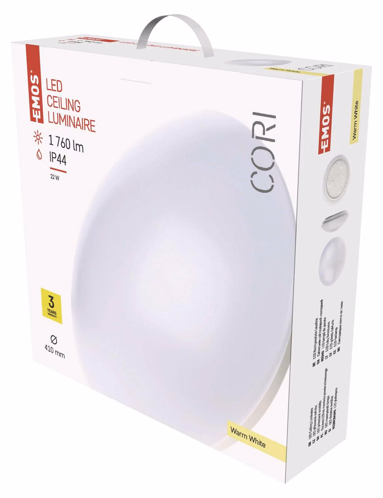 EMOS Apparecchio LED CORI 41 cm, 22 W, bianco caldo, IP44, ZM3303
