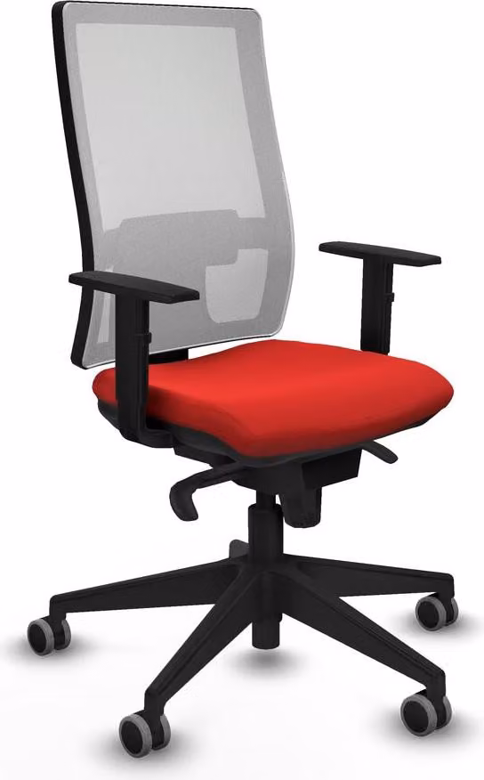 Sedia da ufficio Piqueras y Crespo 1D066G0 Rosso