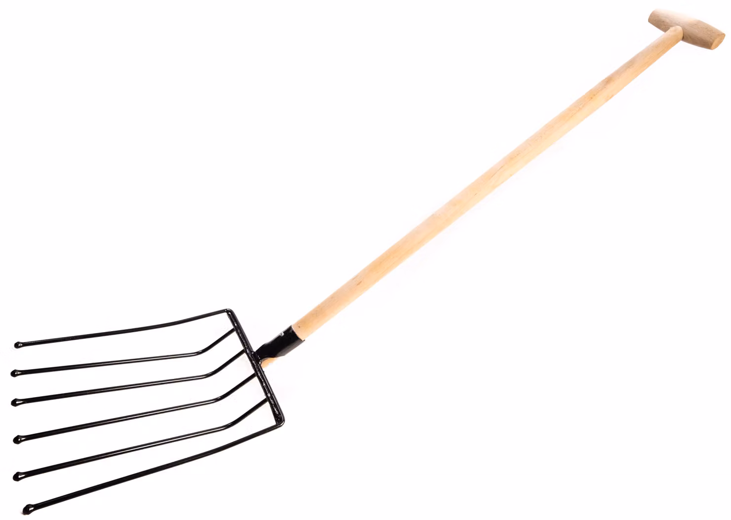 KOTARBAU® Forca da rapa 6 rebbi 130 cm con manico in metallo