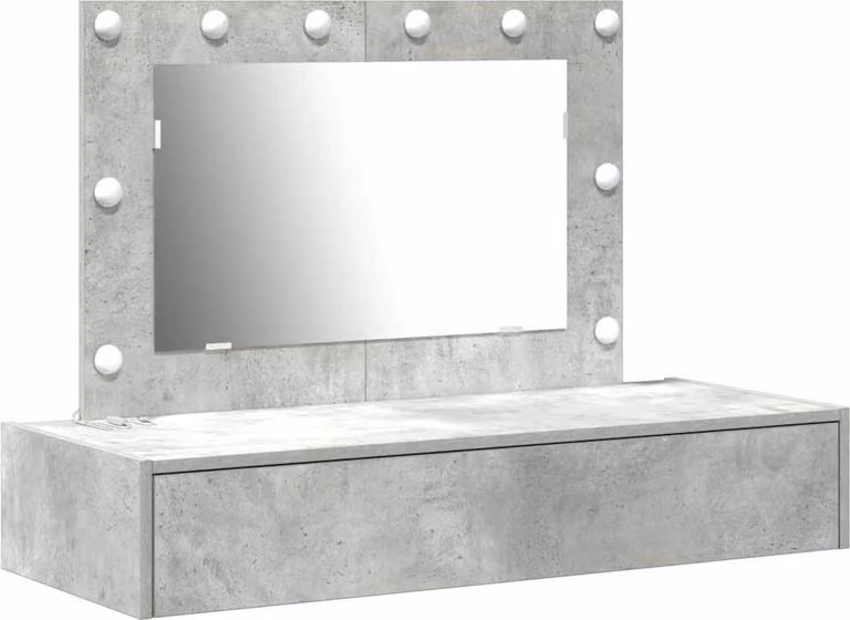 Tavolo da Trucco Grigio 100 x 40 x 70 cm Legno multistrato