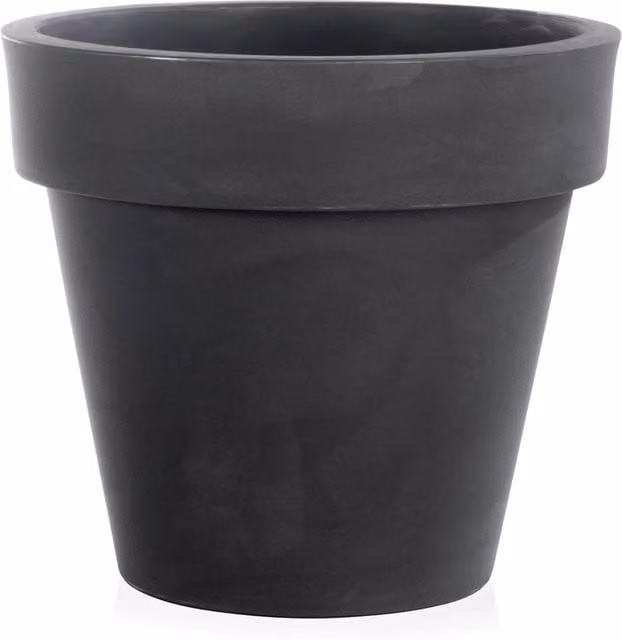Vaso One Essential 100 Tulli in polietilene colore antracite, Ø 100 cm, H 90 cm