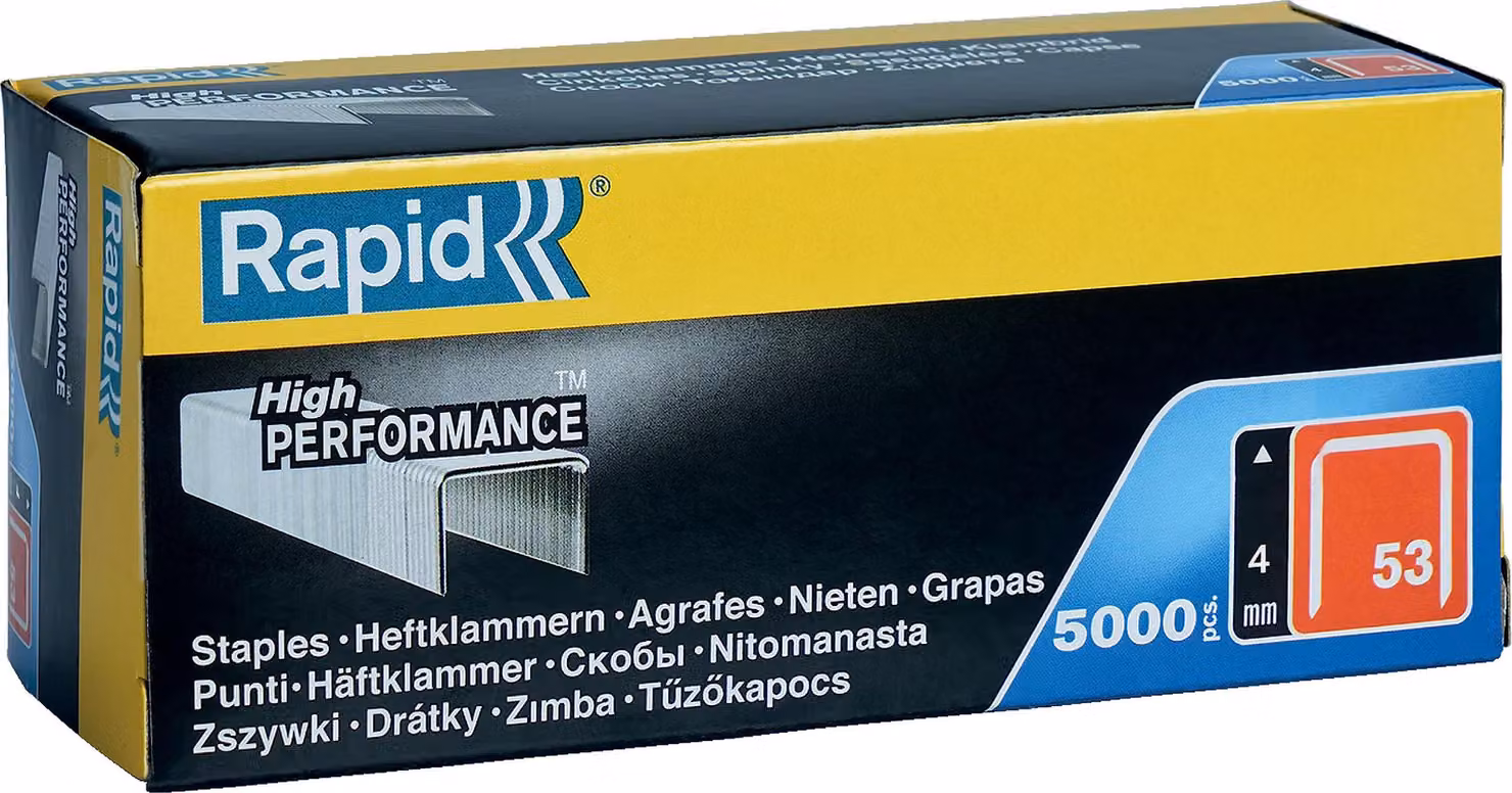 Graffe RAPID 53, 4 mm, per cucitrice, conf. 5000 pz