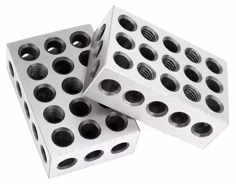 Omgoods - Set di 2 blocchi paralleli di precisione per frese