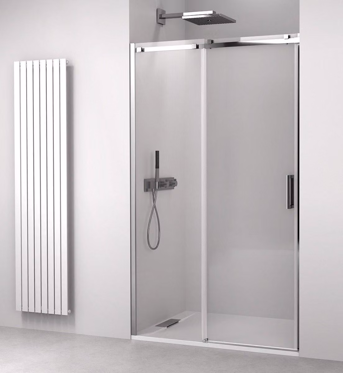 Porta doccia Polysan THRON, altezza 1380-1410 mm, vetro trasparente