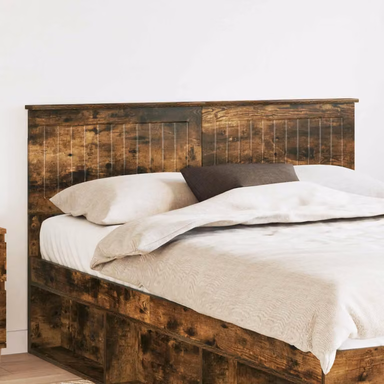 Testiera per letto vidaXL in legno ingegnerizzato rovere fumé marrone L: 143 cm, H: 90 cm, P: 10,14 cm