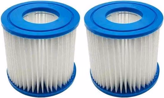 Set di filtri per piscina e vasca idromassaggio, composto da 2 pezzi, per una filtrazione efficiente dell'acqua e una facile manutenzione, compatibile con il modello D-VII