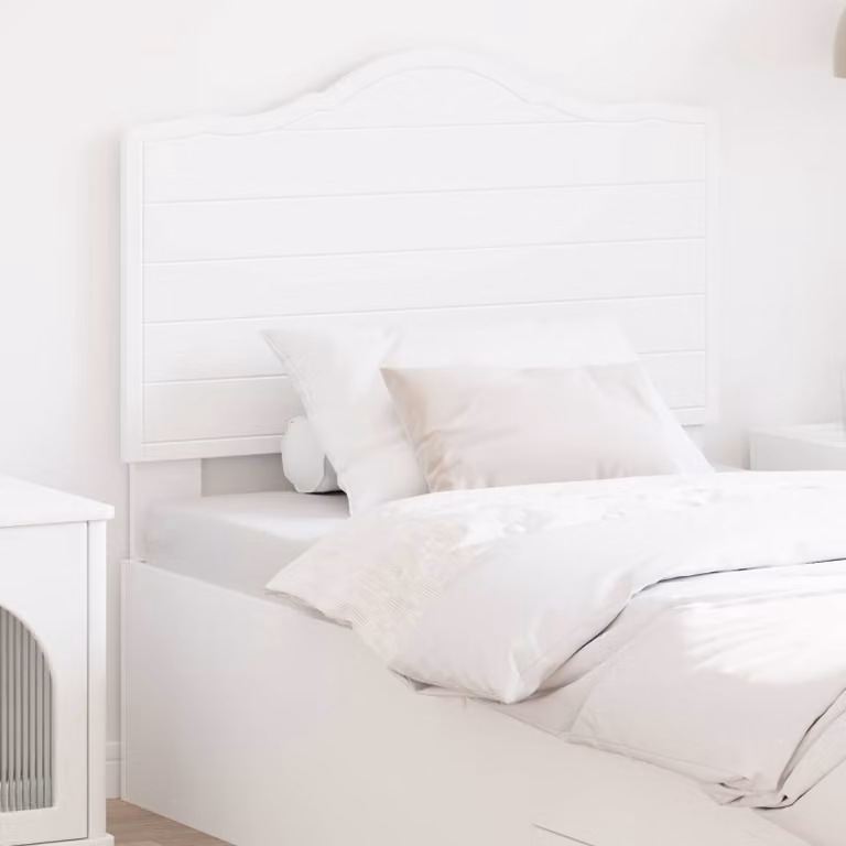 Testiera per letto moderna vidaXL in legno ingegnerizzato bianco