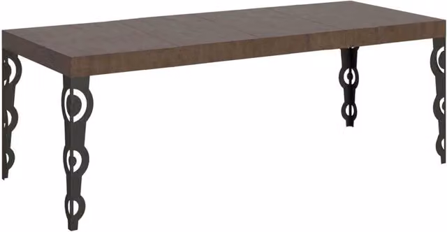 Tavolo allungabile Itamoby Karamay Premium in legno noce con gambe antracite L: 160-420 cm, P: 90 cm