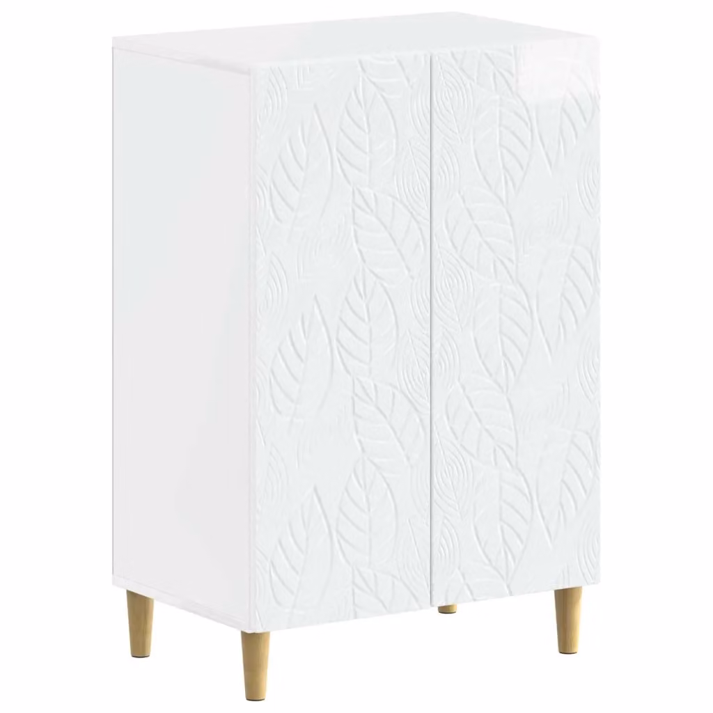 Mobile per scarpe moderno vidaXL Bianco Lucido L: 59,5 cm, P: 39,5 cm, H: 90 cm – 2