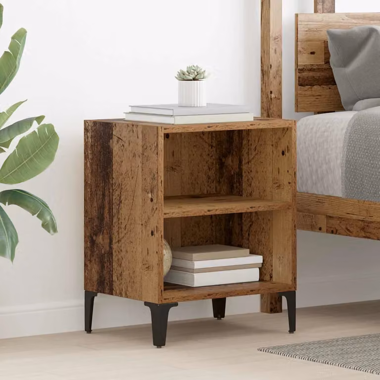 Armadio da notte moderno vidaXL in legno marrone L: 40 cm, P: 30 cm, H: 50 cm