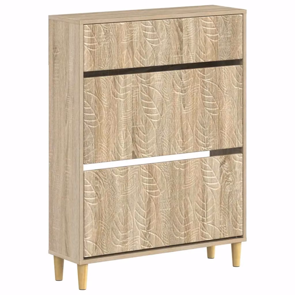 Mobile per scarpe moderno vidaXL in legno marrone L/P/H: 78 x 24 x 103 cm – 2