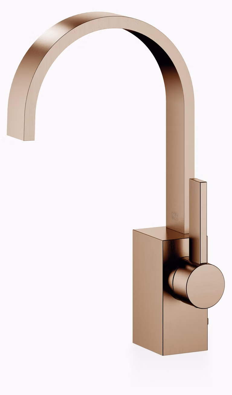Dornbracht MEM Mitigeur monocommandé pour lavabos avec garniture d'écoulement, saillie 165mm, 33500782-42, 33500782-42
