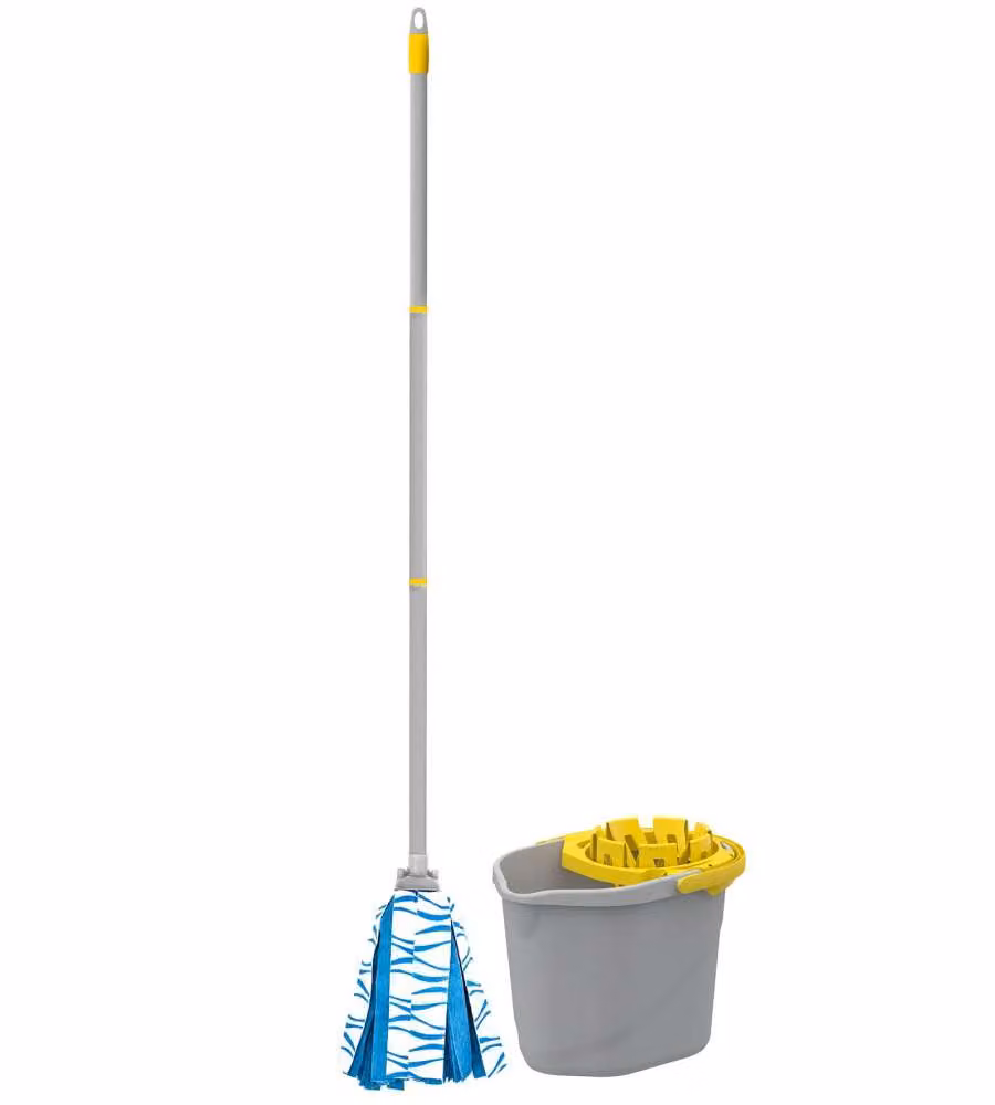 Apex Mocio Completo con Secchio 12L e Strizzatore - Manico 120 cm