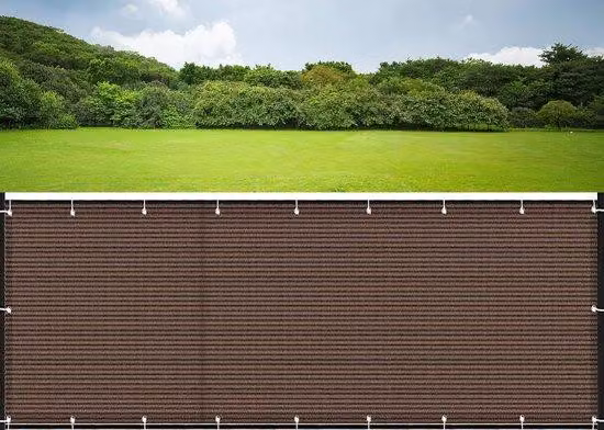 Ombrellone da balcone per zona salotto all'aperto - Resistente ai raggi UV - 90 x 600 cm - Legno - Marrone