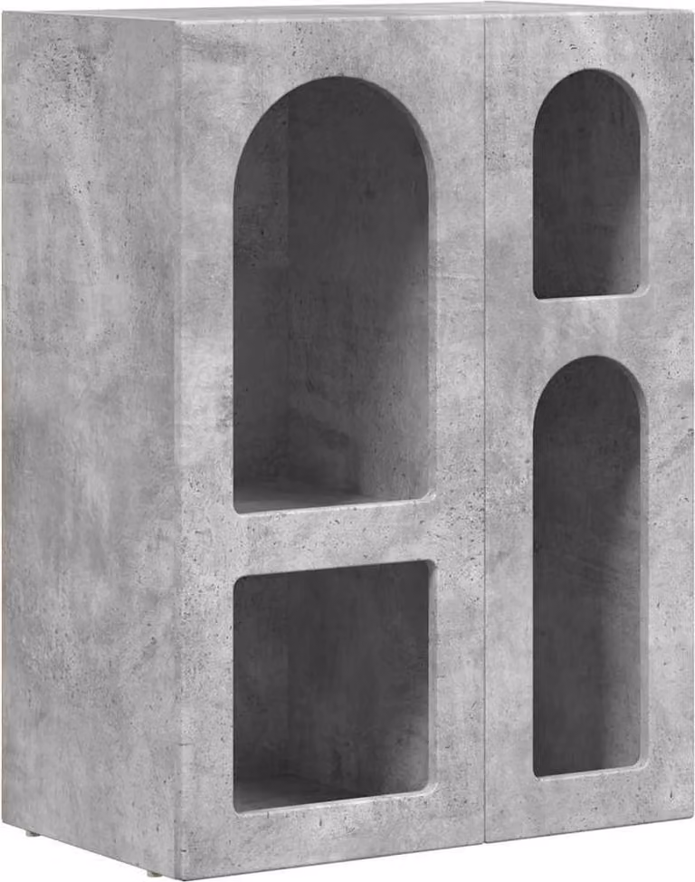 Credenza Grigio cemento 59 x 35 x 80.5 cm Legno multistrato