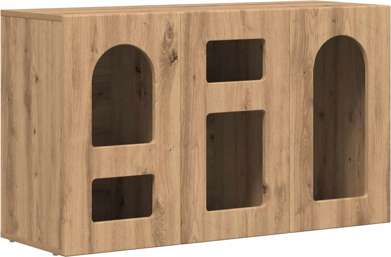 Credenza Rovere artigianale 100 x 35 x 59 cm Legno multistrato