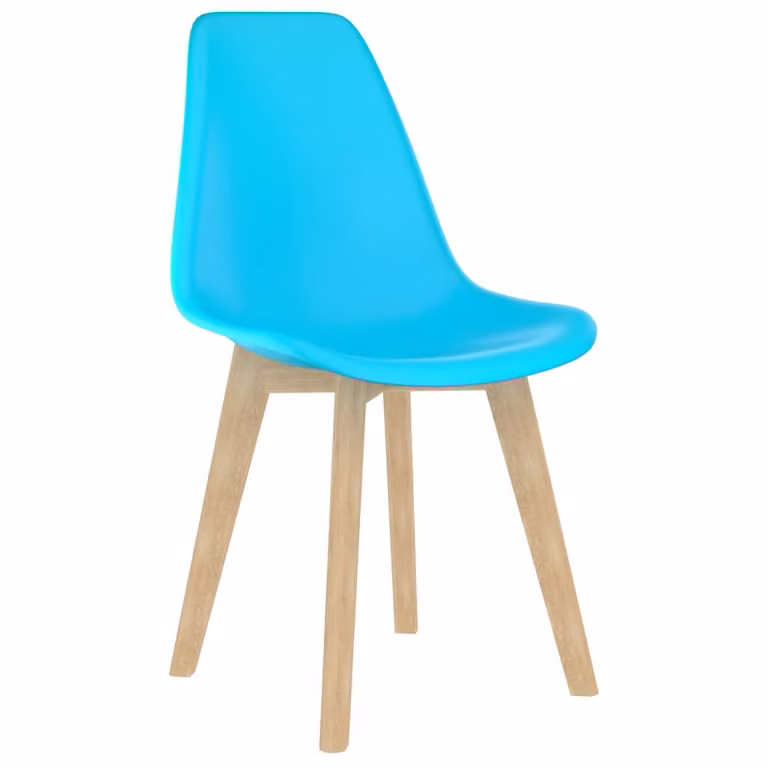 vidaXL Sedie da pranzo 2 pz. Plastica blu