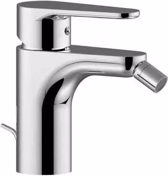 Miscelatore monocomando per bidet Paffoni serie Green in ottone cromato argento