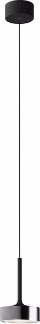 Lampada a sospensione Hole Rossini Group in alluminio Nero/Cromo con LED da 13W, 3000K, 38°, IP20, CRI90