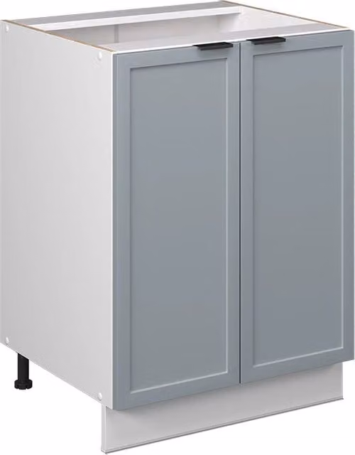 Mobiletto base cucina Fame-Line Vicco, Blu-grigio chiaro e Bianco, L: 60 cm