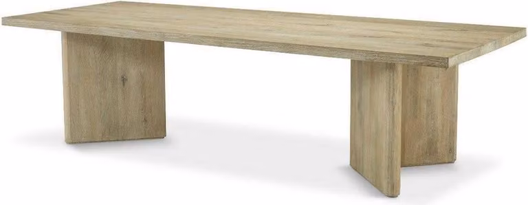 Casa Padrino tavolo da pranzo in legno massello colori naturali 280 x 110,5 x h. 76 cm - Tavolo da cucina rettangolare in rovere - Mobili da sala da pranzo in legno massello