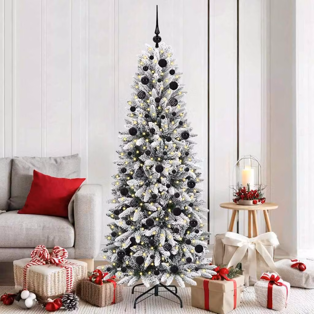 Maison Exclusive - Albero di Natale artificiale, colore bianco, altezza 180 cm
