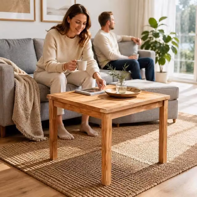 Garden Table 80x80x77 Cm Solid Teak Wood