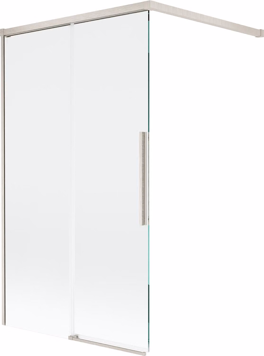 Mexen Rox paratia per vasca da bagno a 2 ante scorrevoli 100 x 150 cm, trasparente, nichel spazzolato - 8C9-100-003-97-00