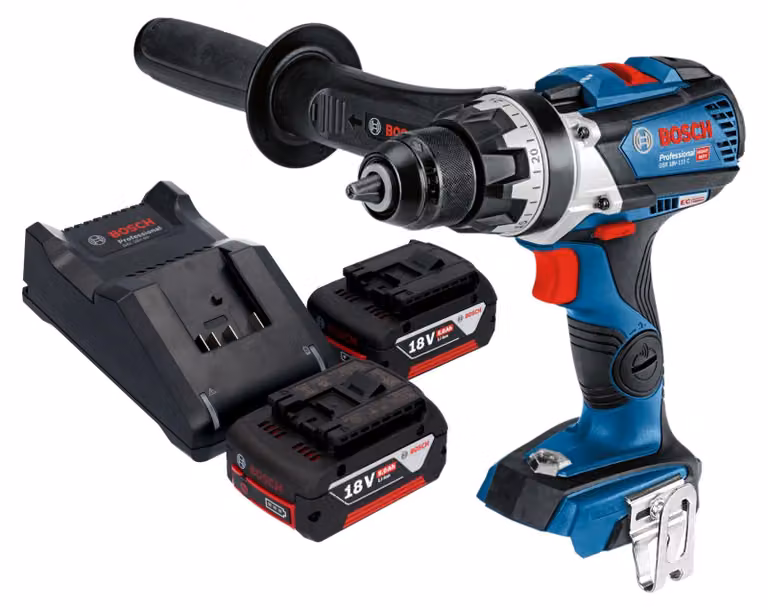 Bosch GSR 18V-110 C Trapano avvitatore professionale a batteria 18 V 110 Nm brushless + 2x batteria ricaricabile 5,0 Ah + caricabatterie