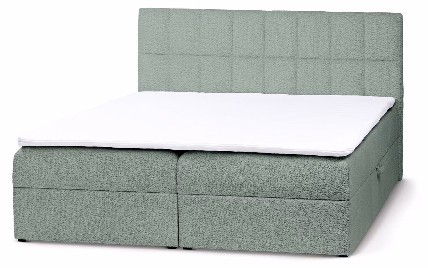 Letto con rete a molle modello Bazy, costa rocciosa, dimensioni 200 x 200 cm