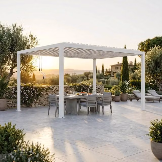 Pergola bioclimatica in alluminio - TONY