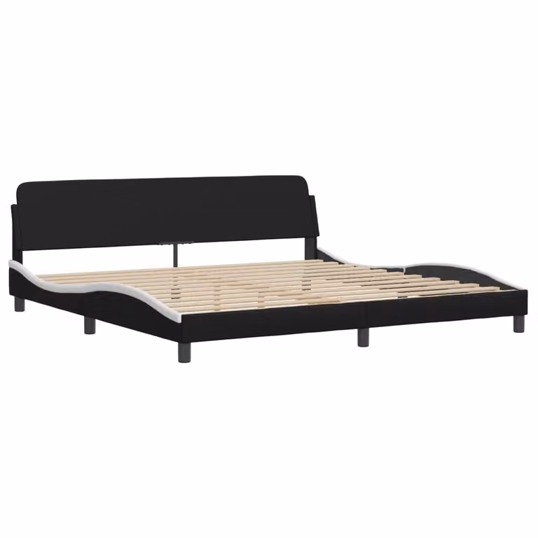 Giroletto Dover Bianco e Nero 200x200 cm in Pelle finta