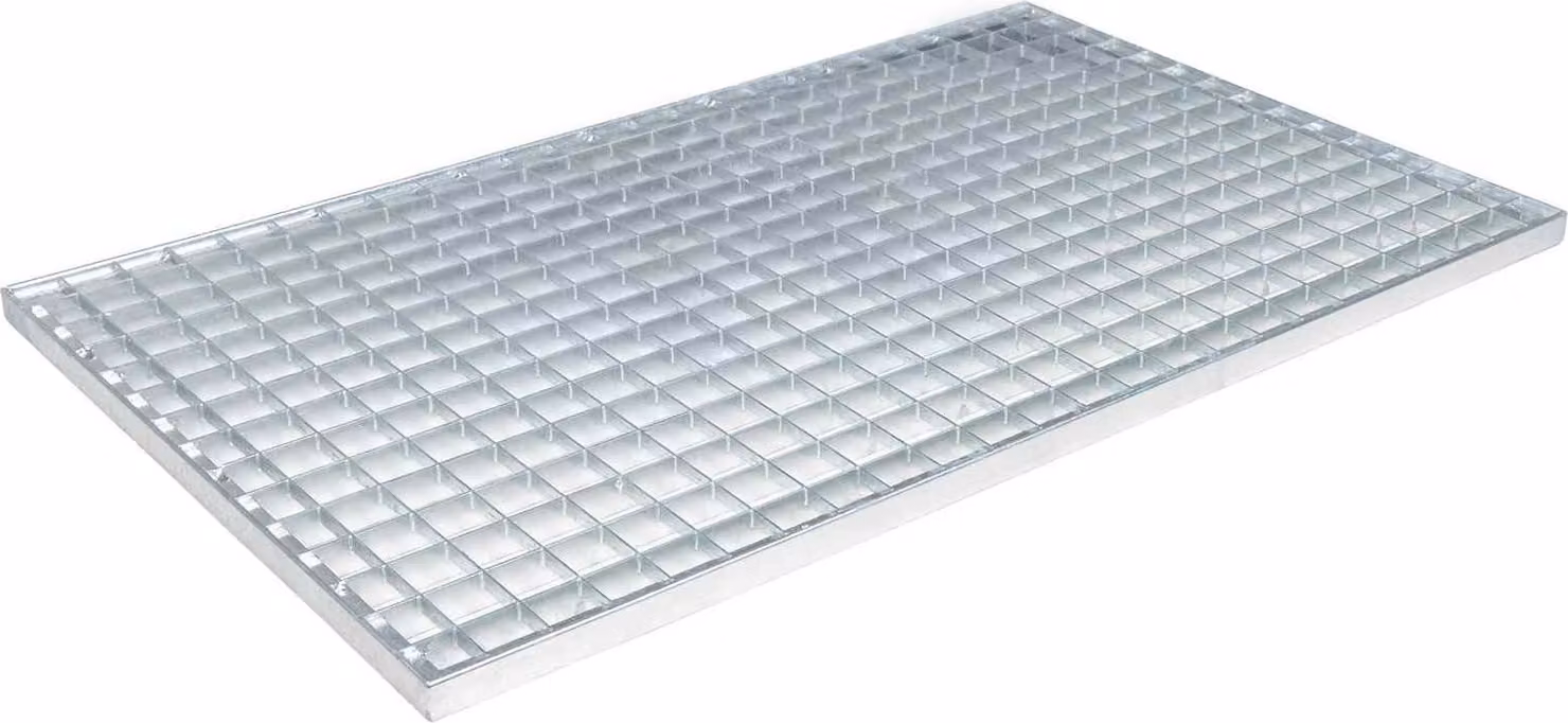 Grata Argento 80 x 50 x 2 cm Acciaio Zincato a Caldo