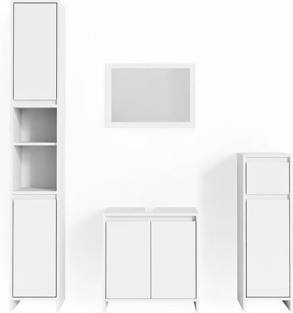 Set mobili bagno Emma Bianco 4 pezzi Vicco