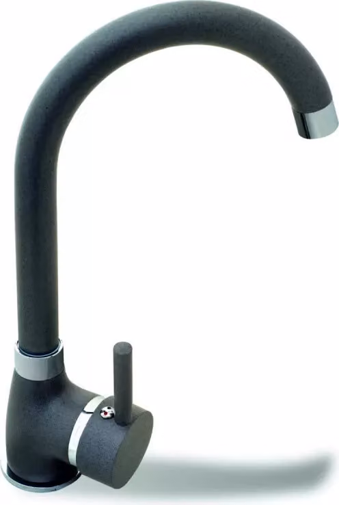 Rubinetto da cucina, 30Cm, Grigio, Con bocca girevole a 360°, Algea
